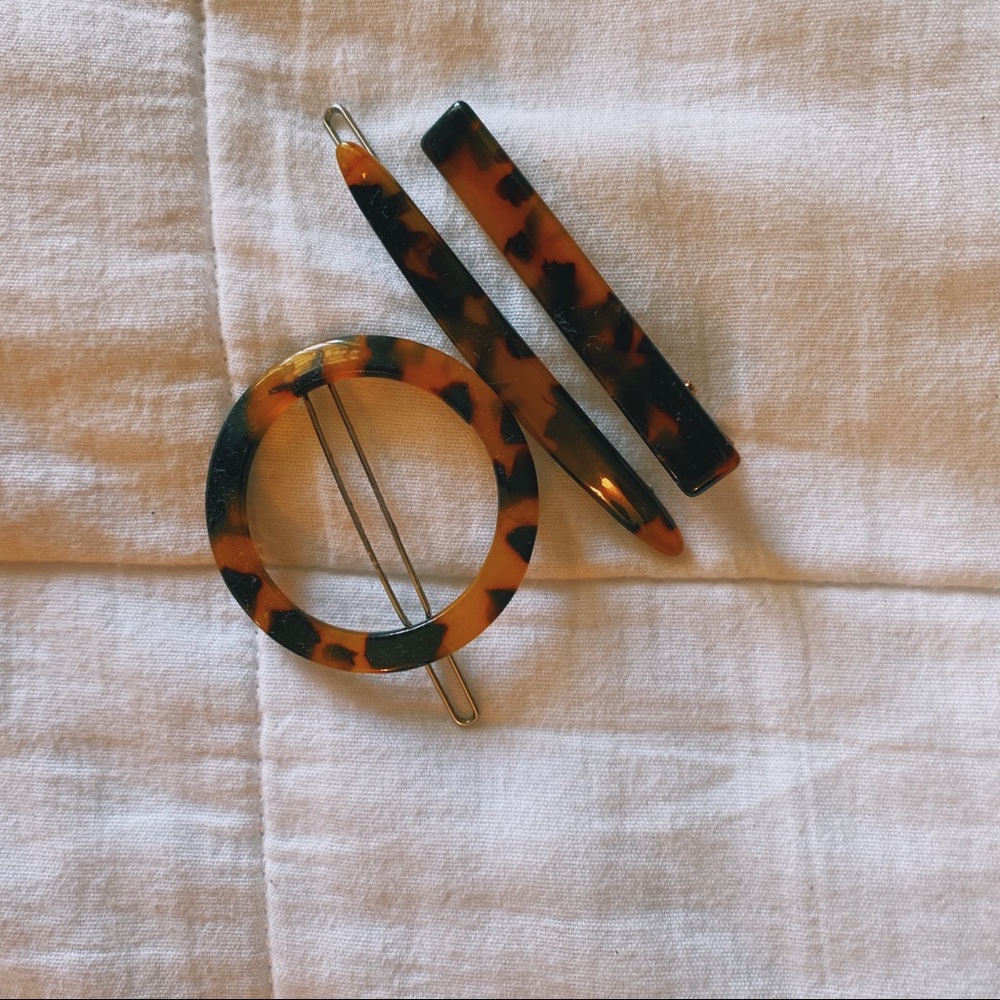 3 piece hair clip set